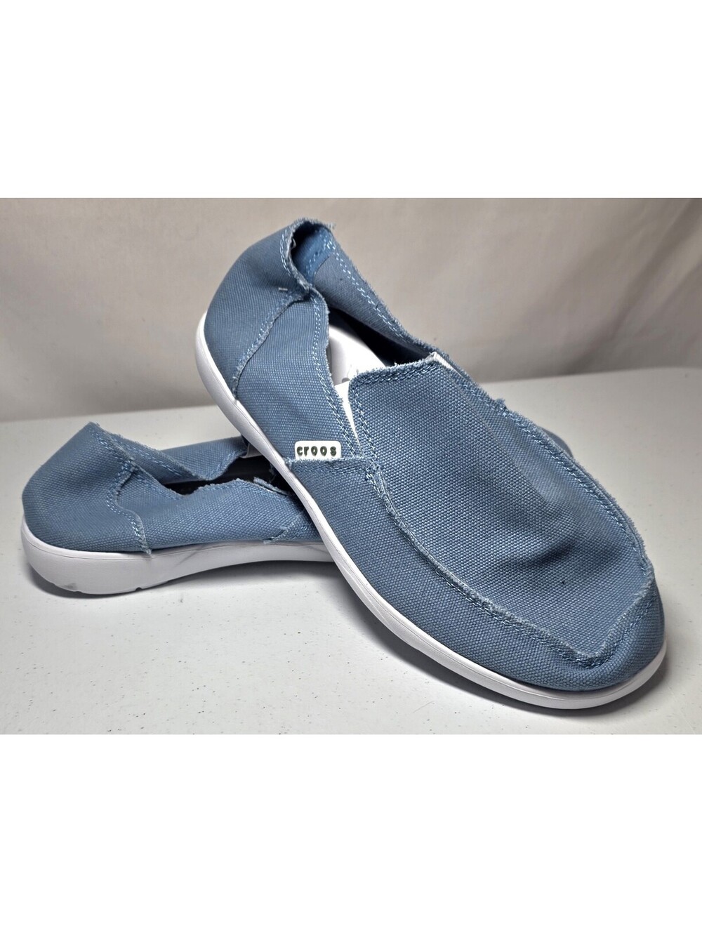 Men s 10.5 Denim Canvas Shoes Slip On Lightweight